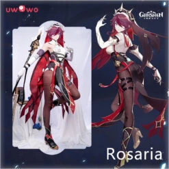 Uwowo Game Genshin Impact Cosplay Rosaria Thorny Benevolence Cosplay Costume