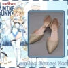 Uwowo Genshin Impact Fanart: Lumine Bunny Suit Canon Outfit Cosplay Shoes Traveler Lumine Shoes