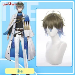 Uwowo NIJISANJI Cosplay Vtuber Wig Ike Eveland Cosplay Wig