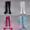 Uwowo Cosplay Shoes Universal Shoes Boots Black Blue White Rose High Tube Boots