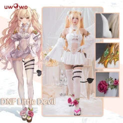 Uwowo Game Dungeon Fighter DNF Fanart: Battle Mage Demon Little Devil Loli Cute Cosplay Costume