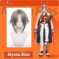 Uwowo NIJISANJI Cosplay Wig Vtuber Luxiem Cosplay Mysta Rias Cosplay Wig