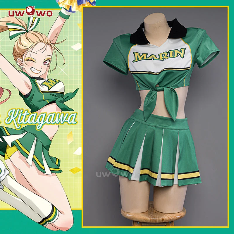 Uwowo Anime/Manga My Dress-Up Darling Marin Kitagawa Cheerleading Cosplay Costumes 3 Uwowo Anime/Manga My Dress-Up Darling Marin Kitagawa Cheerleading Cosplay Costumes - Image 3