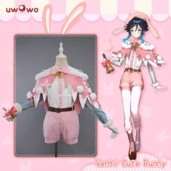 Exclusive Uwowo Genshin Impact Fanart Venti Cute Bunny Outfit Cosplay Costume