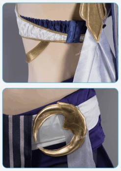 Uwowo Genshin Impact: Candace Golden Vow Sumeru Hydro Female Cosplay Costume -Uwowo Cosplay Sales 18