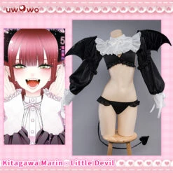 Uwowo Anime My Dress-Up Darling Marin Kitagawa Rizu Kyun Little Devil Cute Sexy Halloween Cosplay Costume