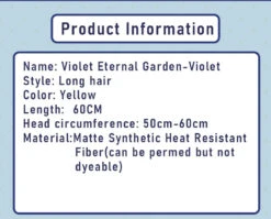 Uwowo Anime Violet Evergarden Cosplay Wig Violet Wig Yellow Long Hair -Uwowo Cosplay Sales 1 02 e5080409 49e4 4745 b2dc 68f5299f6674