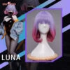 Uwowo Anime LUNA Wig Luna Mia Tsuta Secchi Sexy Character Figure Anime Wig