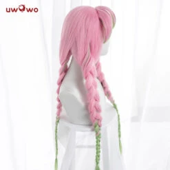 Uwowo Demon Slayer: Kimetsu No Yaiba Kanroji Mitsuri Cosplay Wig 85cm Long Pink Green Gradient Wig -Uwowo Cosplay Sales 1 1837b791 a80e 48e5 827a 3be85db951b7