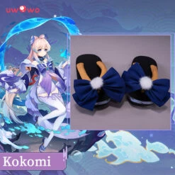 Uwowo Game Genshin Impact Sangonomiya Kokomi Pearl Of Wisdom Cosplay Shoes