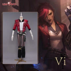 Uwowo Game League Of Legends Cosplay LOL Cos Vi Cosplay LOL Arcane Young Ver Vi Costume