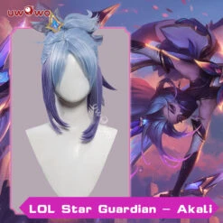 Uwowo League Of Legends/LOL Costume Star Guardian Akali SG Akali Cosplay Wig
