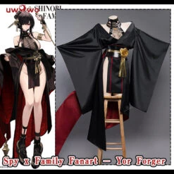 Uwowo×DISHWASHER1910 Anime Spy X Family Fanart: Yor Forger Shinobi Assassin Cosplay Costume