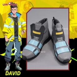 Uwowo Anime Cyberpunk: Edgerunners Cosplay Shoes David Cosplay Shoes