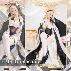 Uwowo Game Azur Lane HMS Implacable Nun Sexy Dress Cosplay Cosutme