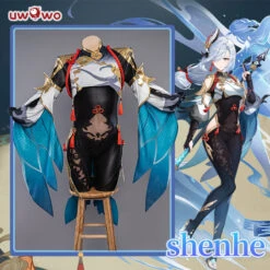 Uwowo Game Genshin Impact Liyue Cryo Shenhe Cosplay Costume