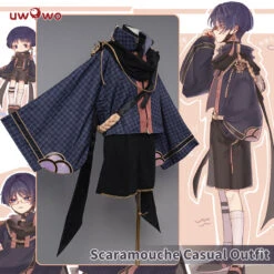 Uwowo Genshin Impact Fanart: Scaramouche Casual Outfit Cosplay Costume