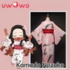 In Stock Uwowo Demon Slayer: Kimetsu No Yaiba Summer Festival Ver. Kimono Nezuko Kamado Cosplay Costume