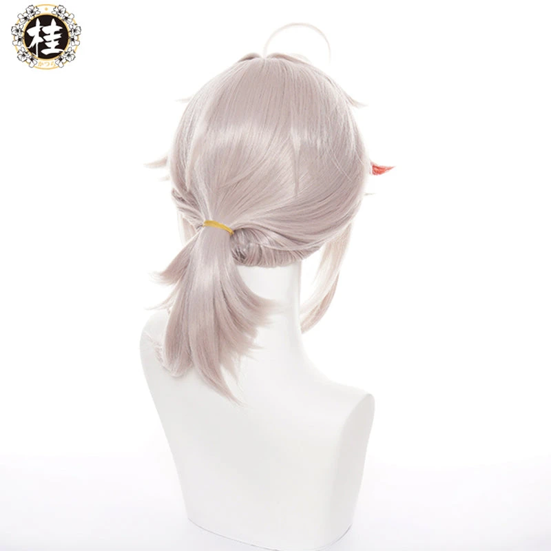 Uwowo Game Genshin Impact Kaedehara Kazuha Cosplay Wig 40cm Gray Short Hair 5 Uwowo Game Genshin Impact Kaedehara Kazuha Cosplay Wig 40cm Gray Short Hair - Image 5