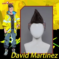 Uwowo Anime Cyberpunk: Edgerunners Cosplay David Cosplay Wig Short Hair