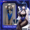 Uwowo Genshin Impact Fanart: Yelan Bunny Suit Sexy Cosplay Costume