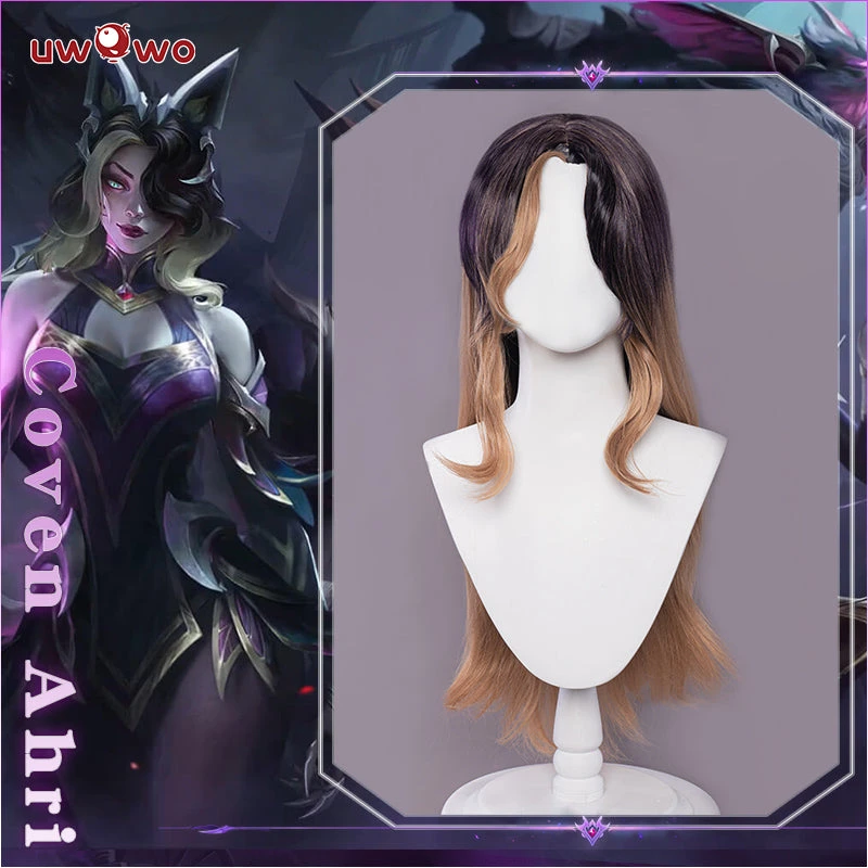 Uwowo Game League Of Legends Coven Ahri Cosplay Wig 75cm Purple Linen Hair 1 Uwowo Game League Of Legends Coven Ahri Cosplay Wig 75cm Purple Linen Hair