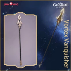 Uwowo Game Genshin Impact Weapons Zhongli Vortex Vanquisher Cosplay Props