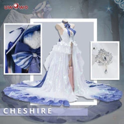 Uwowo Game Azur Lane HMS Cheshire L2D Attire Cat And The White Steed Cosplay Costume