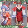 Uwowo Genshin Impact Fanart Ganyu Holiday Christmas Cosplay Costume