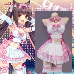 Uwowo Game Nekopara Live Catgirls Chocola Idol Stage Performance Cosplay Costume