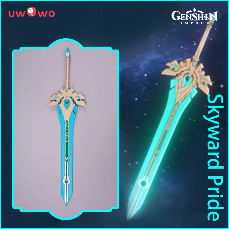 Uwowo Game Genshin Impact Weapons Skyward Pride Cosplay Props Claymores Props 1 Uwowo Game Genshin Impact Weapons Skyward Pride Cosplay Props Claymores Props