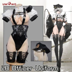 Uwowo×DISHWASHER1910 Nier: Automata 2B Officer Uniform Sexy Fanart Cosplay Costume
