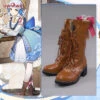 Uwowo Genshin Impact Shoes Ayaka Fontaine Springbloom Missive Dress New Skin Outfit Cosplay Shoes Boots