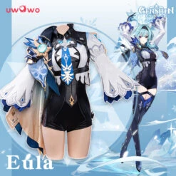 Produits populaires 1 Uwowo Game Genshin Impact Eula Lawrence Spindrift Knight Cosplay Costume