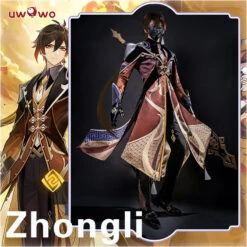 Uwowo Game Genshin Impact Geo Archon Morax Zhongli Cosplay Costume