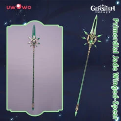 Uwowo Game Genshin Impact Weapons Xiao Primordial Jade Winged-Spear Cosplay Props Polearms Props