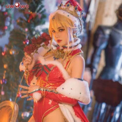 Exclusive Authorization Uwowo X Sakiyamama Fate Grand Order/FGO Fanart Artoria Pendragon Christmas Ver Holiday Cosplay Costumes -Uwowo Cosplay Sales 1 d4758a8b c229 47ac 978b 368d6cfa10f3