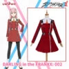 Uwowo Anime DARLING In The FRANXX: 002 Zero Two Uniform Cosplay Costume