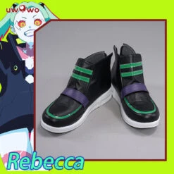 Uwowo Anime Cyberpunk: Edgerunners Cosplay Shoes Rebecca Cosplay Shoes