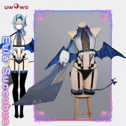 Uwowo Genshin Impact Fanart Eula Succubus Little Devil Halloween Cosplay Costume