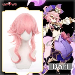 Uwowo Genshin Impact: Dori Loli Sumeru Merchant Electro Cosplay Wig Dori Wig