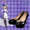 Exclusive Uwowo Genshin Impact Fanart Lisa Maid Ver Cosplay Costume Shoes ( Shoes Decoration In Costume Set)