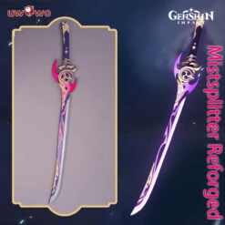 Uwowo Game Genshin Impact Ayaka Mistsplitter Reforged Cosplay Props Swords Weapon