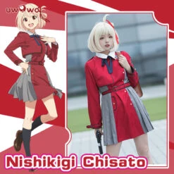 Uwowo Anime Lycoris Recoil Cosplay Nishikigi Chisato Cosplay Costume