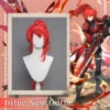 Uwowo Genshin Impact Wig Diluc Darknight Hero Pyro New Skin Mondstadt Cosplay Wig