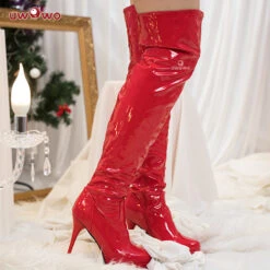 Uwowo Nier: Automata 2B Red Holiday Christmas Cosplay Costume Shoes Christmas Boots -Uwowo Cosplay Sales 2 05a01268 42b7 4922 97c2 739959f0c5c6