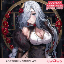 Uwowo Genshin Impact Fanart: Shenhe Qipao Chinese Dress Fur Cosplay Costumes -Uwowo Cosplay Sales 2 253cc5b0 094c 42ac beb2 3ddefd66c713