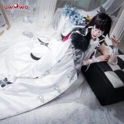 Uwowo Genshin Impact: Columbina Fatui Harbingers Damselette Snezhnaya Cosplay Costume