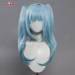 Uwowo Genshin Impact Faruzan Wig Sumeru Anemo Long Light Blue Hair