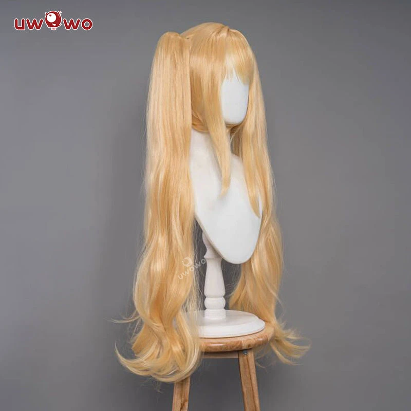 Uwowo Game Dungeon Fighter DNF Fanart: Battle Mage Demon Little Devil Loli Cute Cosplay Wig Yellow Long Hair 2 Uwowo Game Dungeon Fighter DNF Fanart: Battle Mage Demon Little Devil Loli Cute Cosplay Wig Yellow Long Hair - Image 2